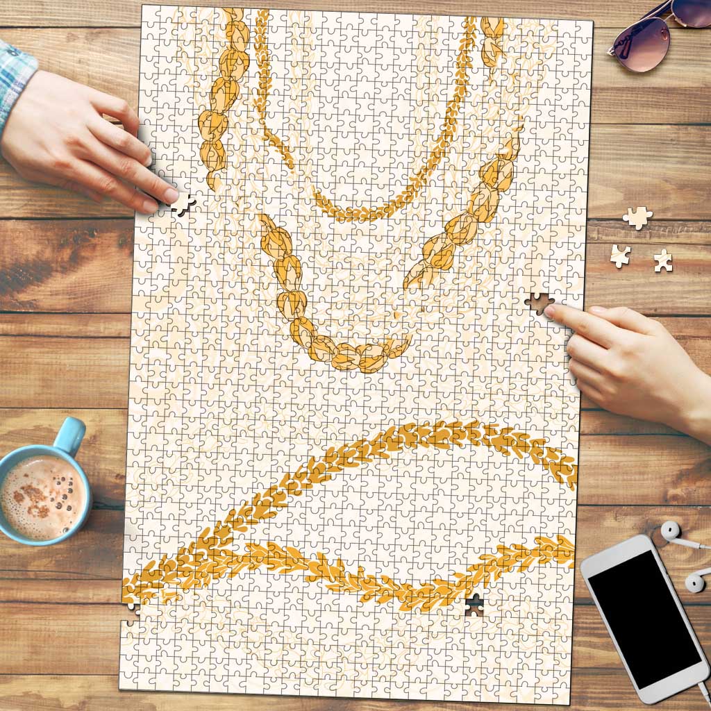 Aloha Lei Mikioi Puzzle Gold Polynesian Tribal Tatau Pattern LT9 Gold - Polynesian Pride