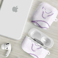 Aloha Lei Mikioi AirPods Case Purple Polynesian Tribal Tatau Pattern LT9 - Polynesian Pride