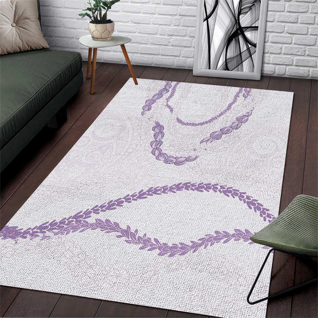 Aloha Lei Mikioi Area Rug Purple Polynesian Tribal Tatau Pattern LT9 Purple - Polynesian Pride