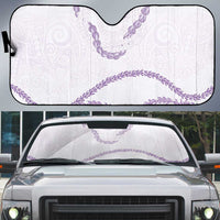 Aloha Lei Mikioi Auto Sun Shade Purple Polynesian Tribal Tatau Pattern LT9 Purple - Polynesian Pride
