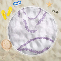 Aloha Lei Mikioi Beach Blanket Purple Polynesian Tribal Tatau Pattern LT9 One Size 150cm Purple - Polynesian Pride