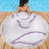 Aloha Lei Mikioi Beach Blanket Purple Polynesian Tribal Tatau Pattern LT9 - Polynesian Pride