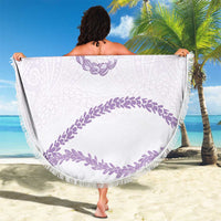 Aloha Lei Mikioi Beach Blanket Purple Polynesian Tribal Tatau Pattern LT9 - Polynesian Pride