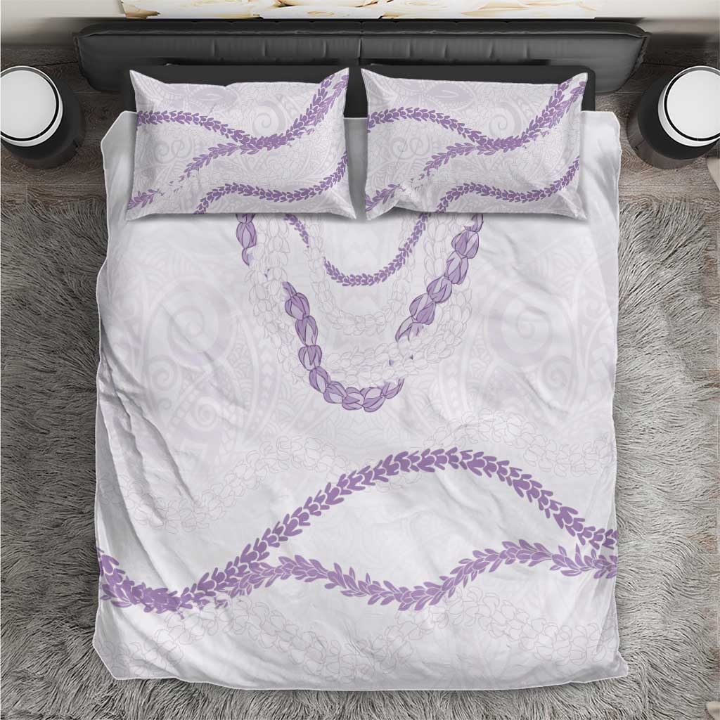 Aloha Lei Mikioi Bedding Set Purple Polynesian Tribal Tatau Pattern LT9 Purple - Polynesian Pride