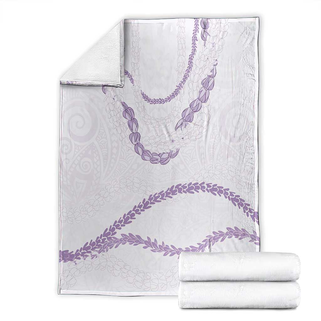 Aloha Lei Mikioi Blanket Purple Polynesian Tribal Tatau Pattern LT9 - Polynesian Pride