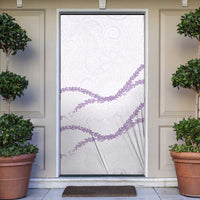 Aloha Lei Mikioi Door Cover Purple Polynesian Tribal Tatau Pattern LT9 Purple - Polynesian Pride