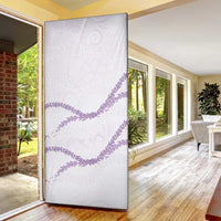 Aloha Lei Mikioi Door Cover Purple Polynesian Tribal Tatau Pattern LT9 - Polynesian Pride