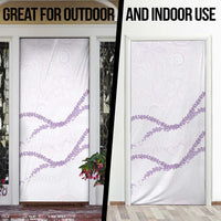 Aloha Lei Mikioi Door Cover Purple Polynesian Tribal Tatau Pattern LT9 - Polynesian Pride