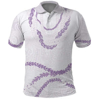 Aloha Lei Mikioi Polo Shirt Purple Polynesian Tribal Tatau Pattern LT9 Purple - Polynesian Pride