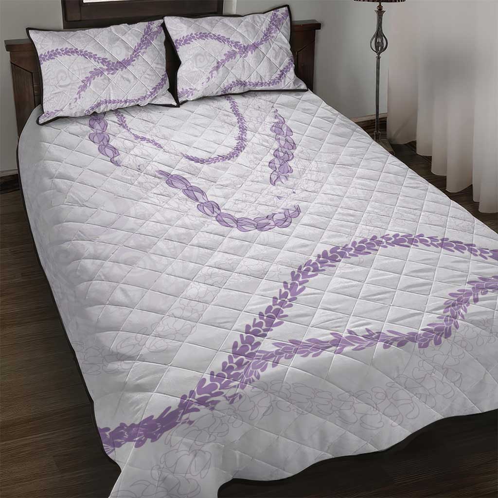 Aloha Lei Mikioi Quilt Bed Set Purple Polynesian Tribal Tatau Pattern LT9 Purple - Polynesian Pride