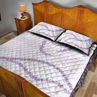 Aloha Lei Mikioi Quilt Bed Set Purple Polynesian Tribal Tatau Pattern LT9 - Polynesian Pride