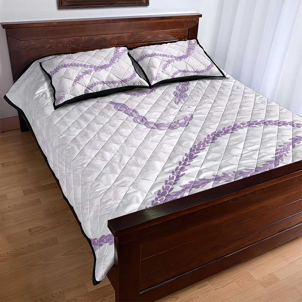 Aloha Lei Mikioi Quilt Bed Set Purple Polynesian Tribal Tatau Pattern LT9 - Polynesian Pride
