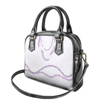 Aloha Lei Mikioi Shoulder Handbag Purple Polynesian Tribal Tatau Pattern LT9 - Polynesian Pride