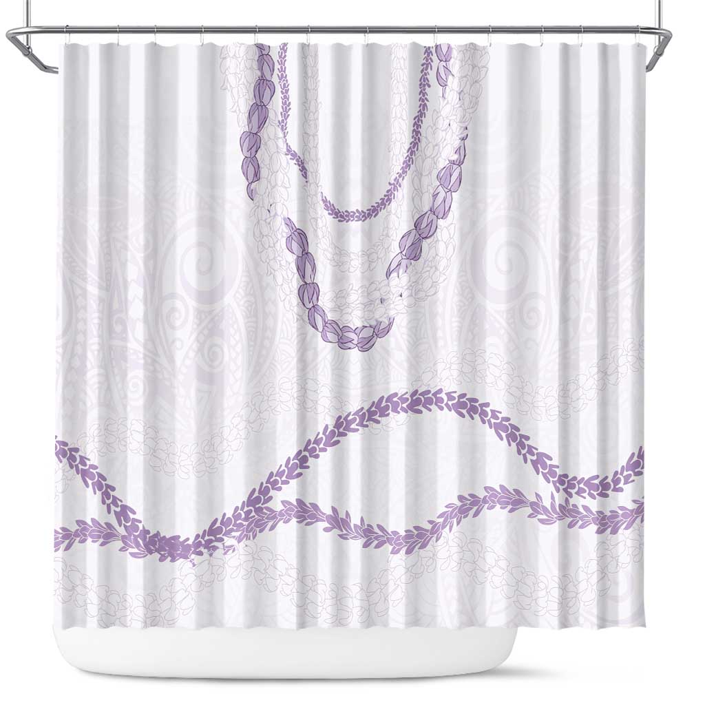 Aloha Lei Mikioi Shower Curtain Purple Polynesian Tribal Tatau Pattern LT9 Purple - Polynesian Pride