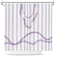 Aloha Lei Mikioi Shower Curtain Purple Polynesian Tribal Tatau Pattern LT9 Purple - Polynesian Pride