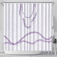 Aloha Lei Mikioi Shower Curtain Purple Polynesian Tribal Tatau Pattern LT9 - Polynesian Pride