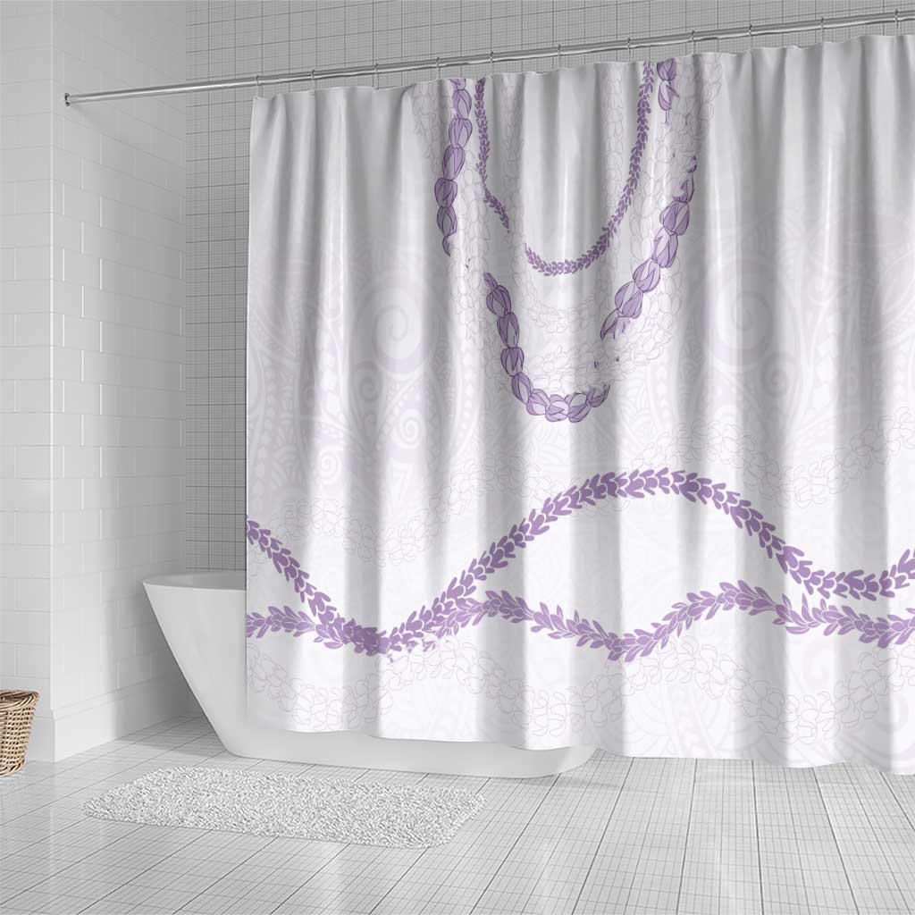 Aloha Lei Mikioi Shower Curtain Purple Polynesian Tribal Tatau Pattern LT9 - Polynesian Pride