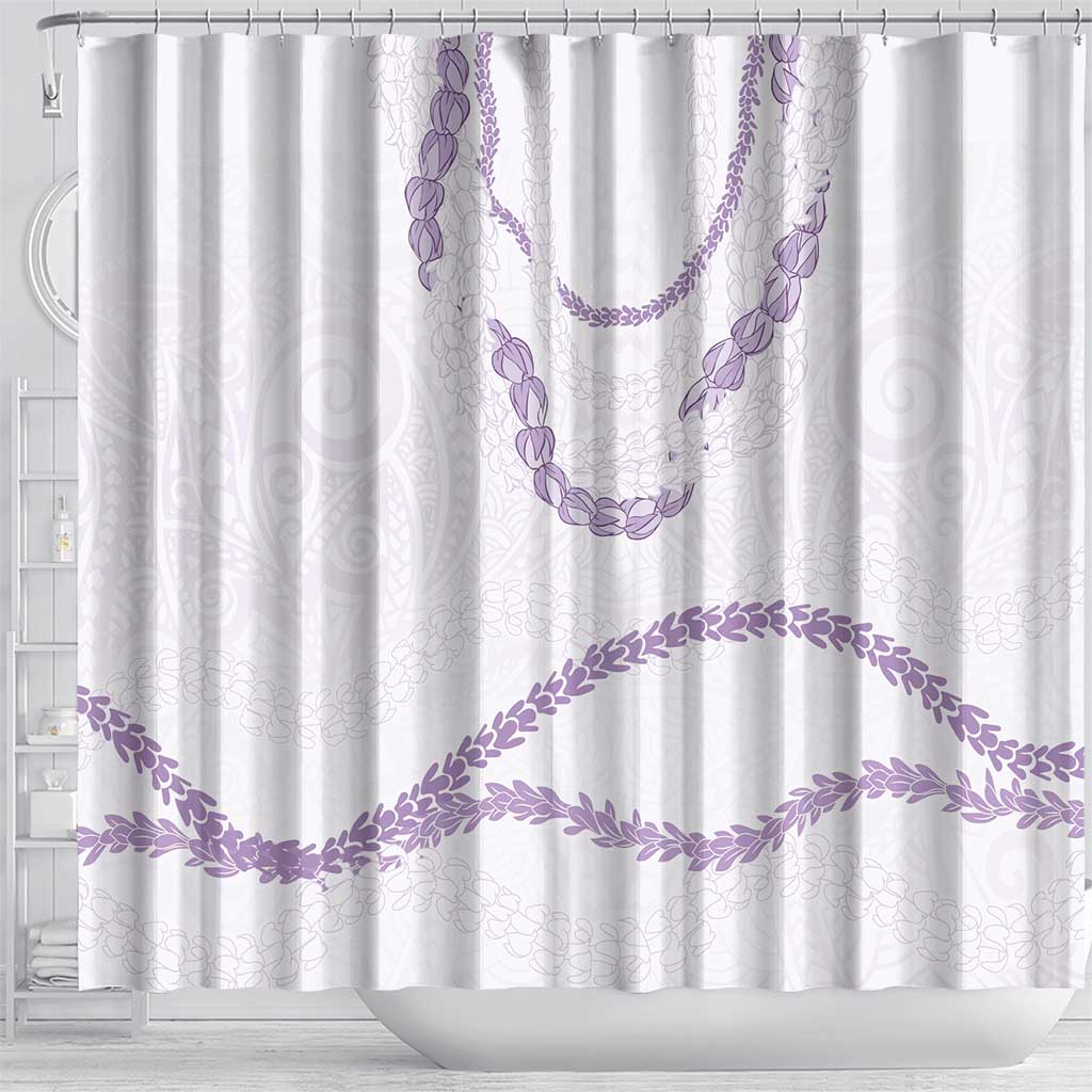 Aloha Lei Mikioi Shower Curtain Purple Polynesian Tribal Tatau Pattern LT9 - Polynesian Pride