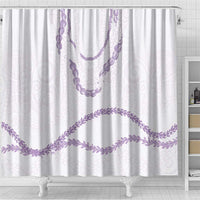 Aloha Lei Mikioi Shower Curtain Purple Polynesian Tribal Tatau Pattern LT9 - Polynesian Pride