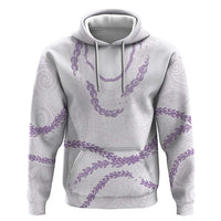 Aloha Lei Mikioi Zip Hoodie Purple Polynesian Tribal Tatau Pattern LT9 Pullover Hoodie Purple - Polynesian Pride