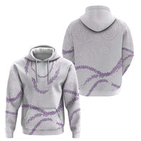 Aloha Lei Mikioi Zip Hoodie Purple Polynesian Tribal Tatau Pattern LT9 - Polynesian Pride