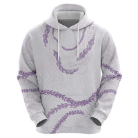 Aloha Lei Mikioi Zip Hoodie Purple Polynesian Tribal Tatau Pattern LT9 - Polynesian Pride