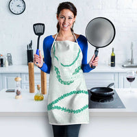 Aloha Lei Mikioi Apron Sage Green Polynesian Tribal Tatau Pattern LT9 - Polynesian Pride