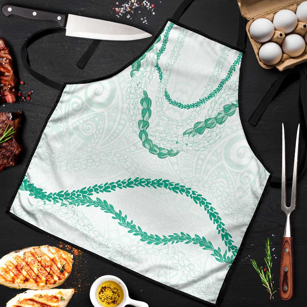 Aloha Lei Mikioi Apron Sage Green Polynesian Tribal Tatau Pattern LT9 Green - Polynesian Pride