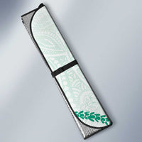 Aloha Lei Mikioi Auto Sun Shade Sage Green Polynesian Tribal Tatau Pattern LT9 - Polynesian Pride