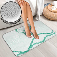 Aloha Lei Mikioi Bathroom Set Sage Green Polynesian Tribal Tatau Pattern LT9 - Polynesian Pride