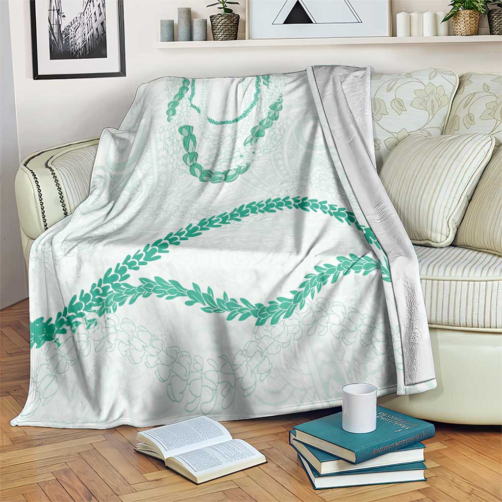 Aloha Lei Mikioi Blanket Sage Green Polynesian Tribal Tatau Pattern LT9 Green - Polynesian Pride