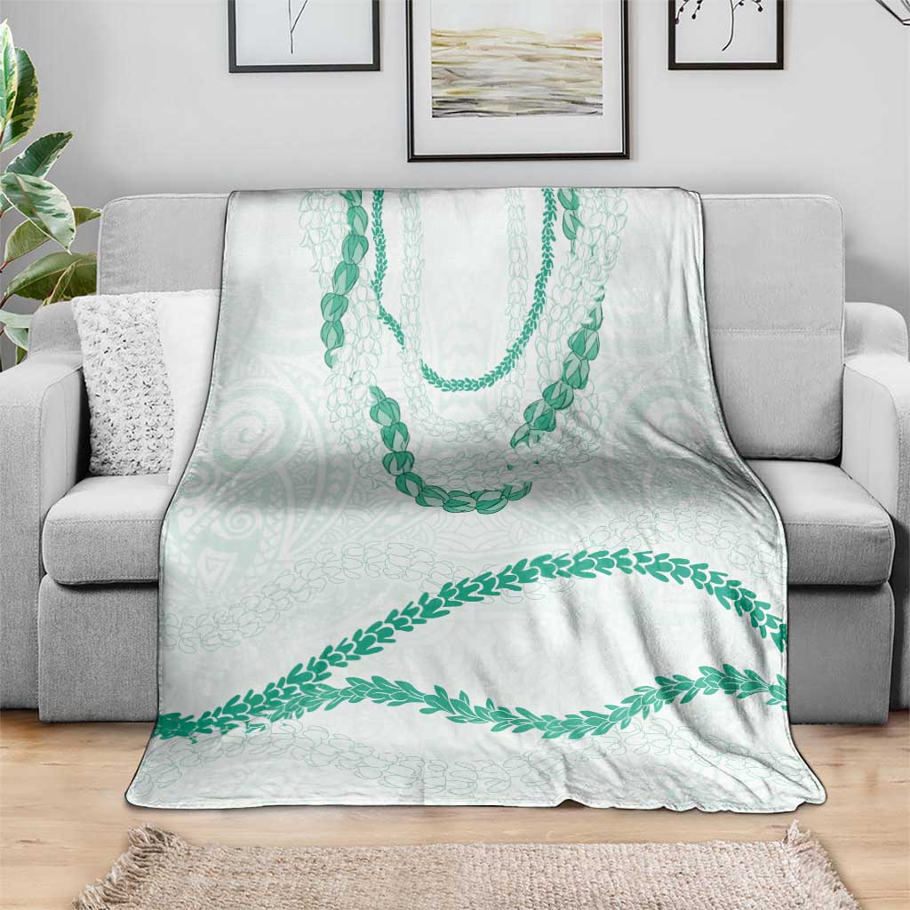 Aloha Lei Mikioi Blanket Sage Green Polynesian Tribal Tatau Pattern LT9 - Polynesian Pride