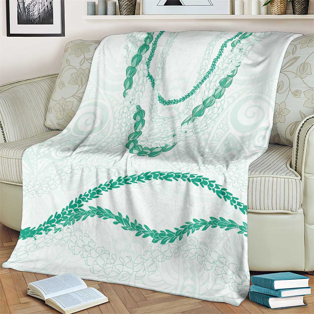 Aloha Lei Mikioi Blanket Sage Green Polynesian Tribal Tatau Pattern LT9 - Polynesian Pride
