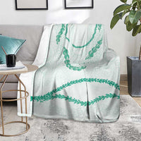 Aloha Lei Mikioi Blanket Sage Green Polynesian Tribal Tatau Pattern LT9 - Polynesian Pride