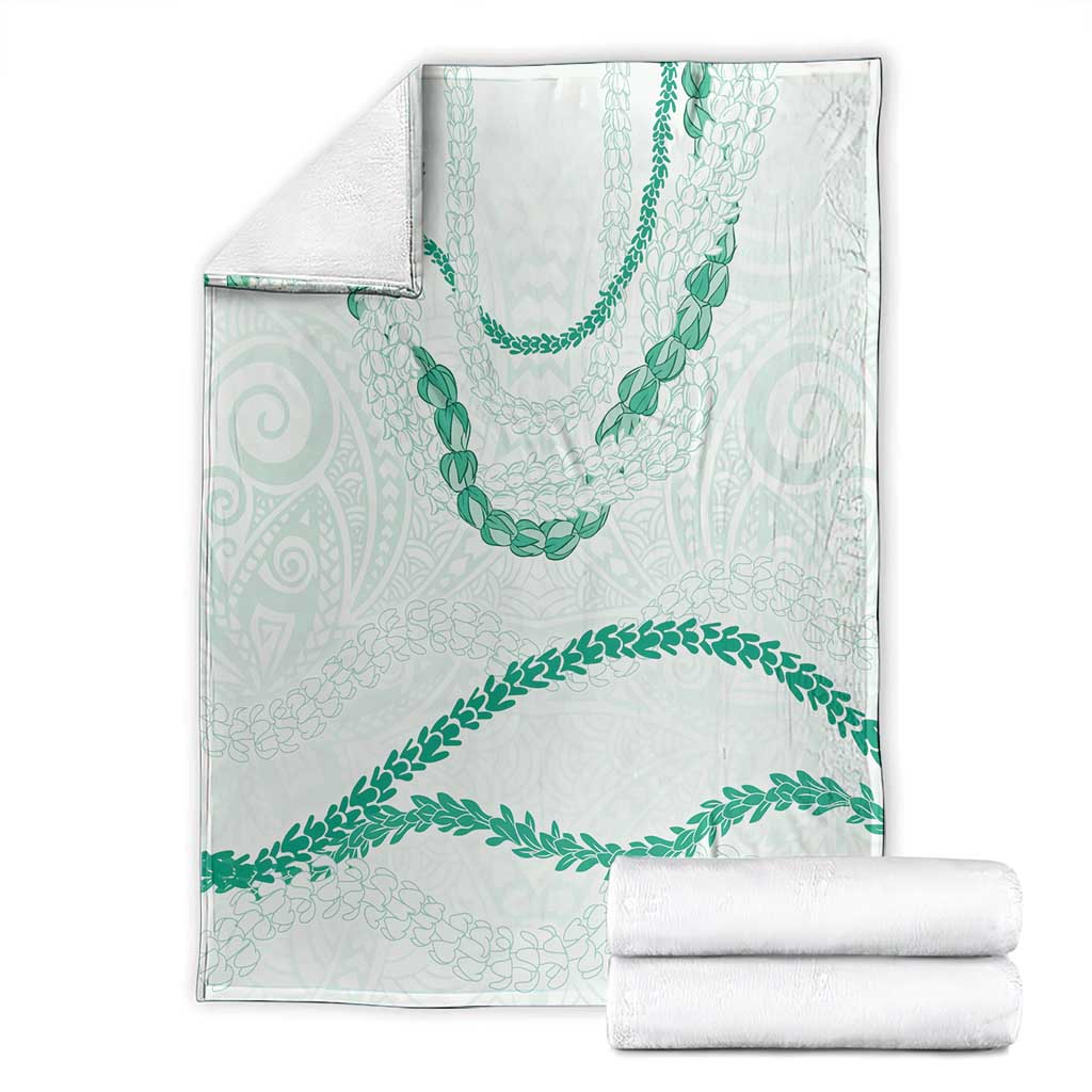 Aloha Lei Mikioi Blanket Sage Green Polynesian Tribal Tatau Pattern LT9 - Polynesian Pride