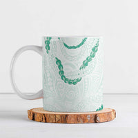 Aloha Lei Mikioi Ceramic Mug Sage Green Polynesian Tribal Tatau Pattern LT9 Green - Polynesian Pride