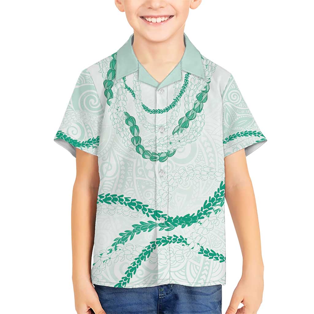 Aloha Lei Mikioi Hawaiian Shirt Sage Green Polynesian Tribal Tatau Pattern LT9 - Polynesian Pride