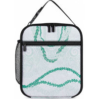 Aloha Lei Mikioi Lunch Bag Sage Green Polynesian Tribal Tatau Pattern LT9 10.2 × 8.3 × 4.3 inch Green - Polynesian Pride