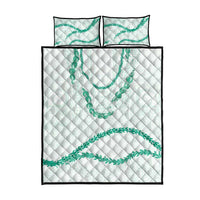 Aloha Lei Mikioi Quilt Bed Set Sage Green Polynesian Tribal Tatau Pattern LT9 - Polynesian Pride
