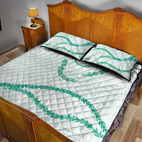 Aloha Lei Mikioi Quilt Bed Set Sage Green Polynesian Tribal Tatau Pattern LT9 - Polynesian Pride