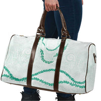 Aloha Lei Mikioi Travel Bag Sage Green Polynesian Tribal Tatau Pattern LT9 - Polynesian Pride