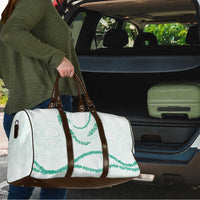 Aloha Lei Mikioi Travel Bag Sage Green Polynesian Tribal Tatau Pattern LT9 - Polynesian Pride
