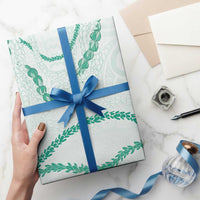 Aloha Lei Mikioi Wrapping Paper Sage Green Polynesian Tribal Tatau Pattern LT9 - Polynesian Pride