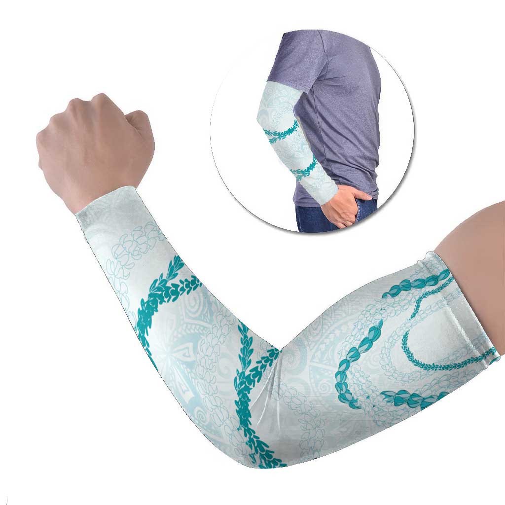 Aloha Lei Mikioi Arm Sleeves Aloha Lei Mikioi LT9 Set of 2 Teal - Polynesian Pride