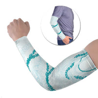 Aloha Lei Mikioi Arm Sleeves Aloha Lei Mikioi LT9 Set of 2 Teal - Polynesian Pride