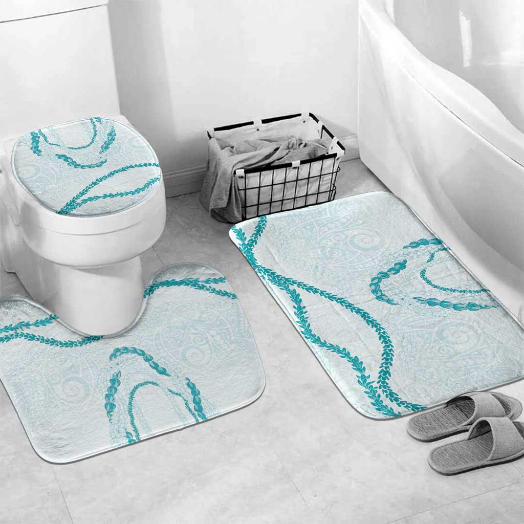 Aloha Lei Mikioi Bathroom Set Aloha Lei Mikioi LT9 Mat Set Only (3 pcs) One Size Teal - Polynesian Pride