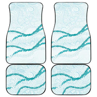 Aloha Lei Mikioi Car Mats Teal Polynesian Tribal Tatau Pattern LT9 - Polynesian Pride