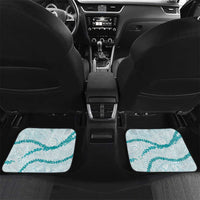 Aloha Lei Mikioi Car Mats Teal Polynesian Tribal Tatau Pattern LT9 Set 2pcs - Back Teal - Polynesian Pride