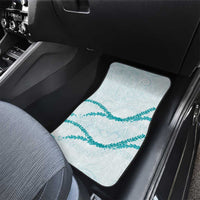 Aloha Lei Mikioi Car Mats Teal Polynesian Tribal Tatau Pattern LT9 - Polynesian Pride