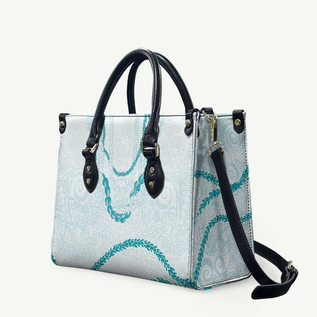 Aloha Lei Mikioi Leather Bag Aloha Lei Mikioi LT9 Teal - Polynesian Pride